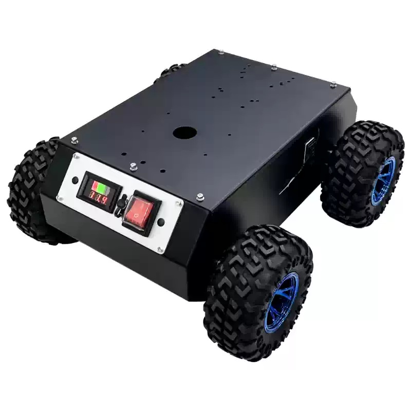 4WD Kapalı Çelik Tekerlekli Robot Şasi