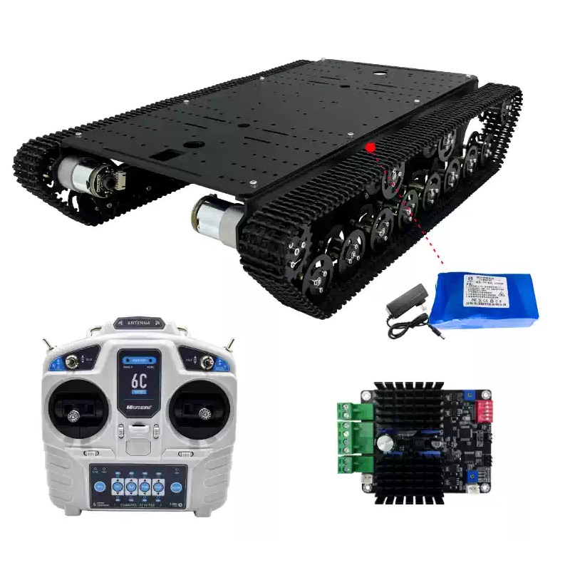 4WD Paletli ve Mecanum Tekerlekli Robot Şasi Kiti