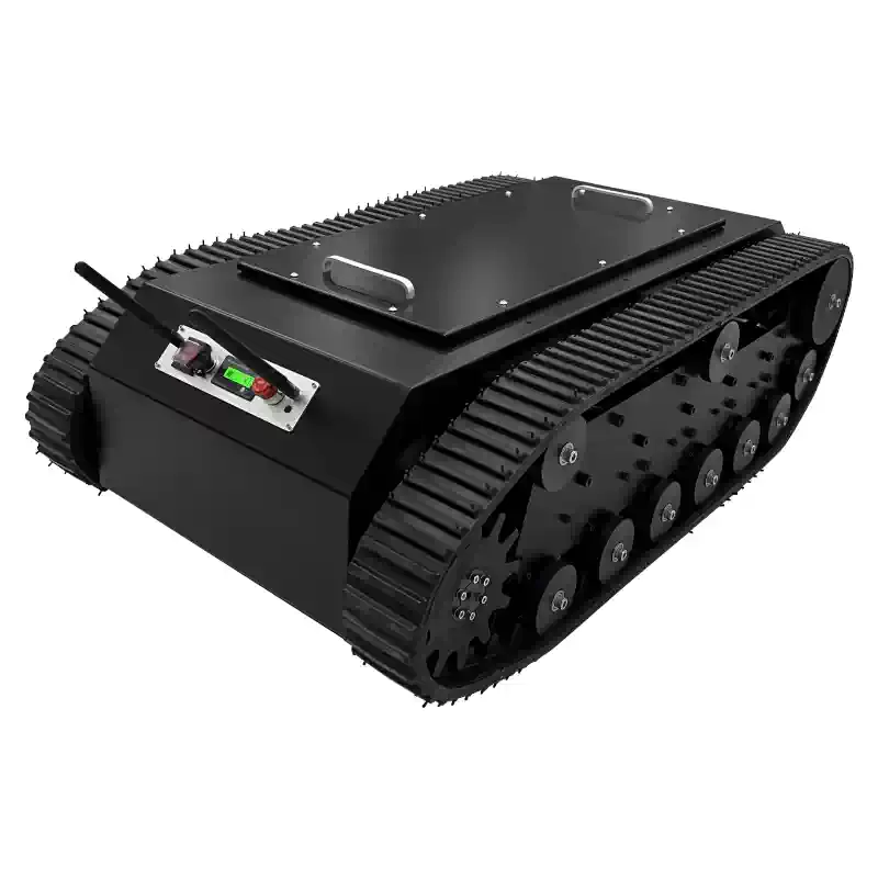Yüksek Yüklü Lastik Paletli Kurtarma Robotu Şasisi