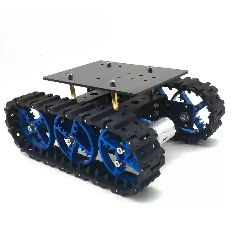 Mini Akıllı Kauçuk Paletli Robot Şasi